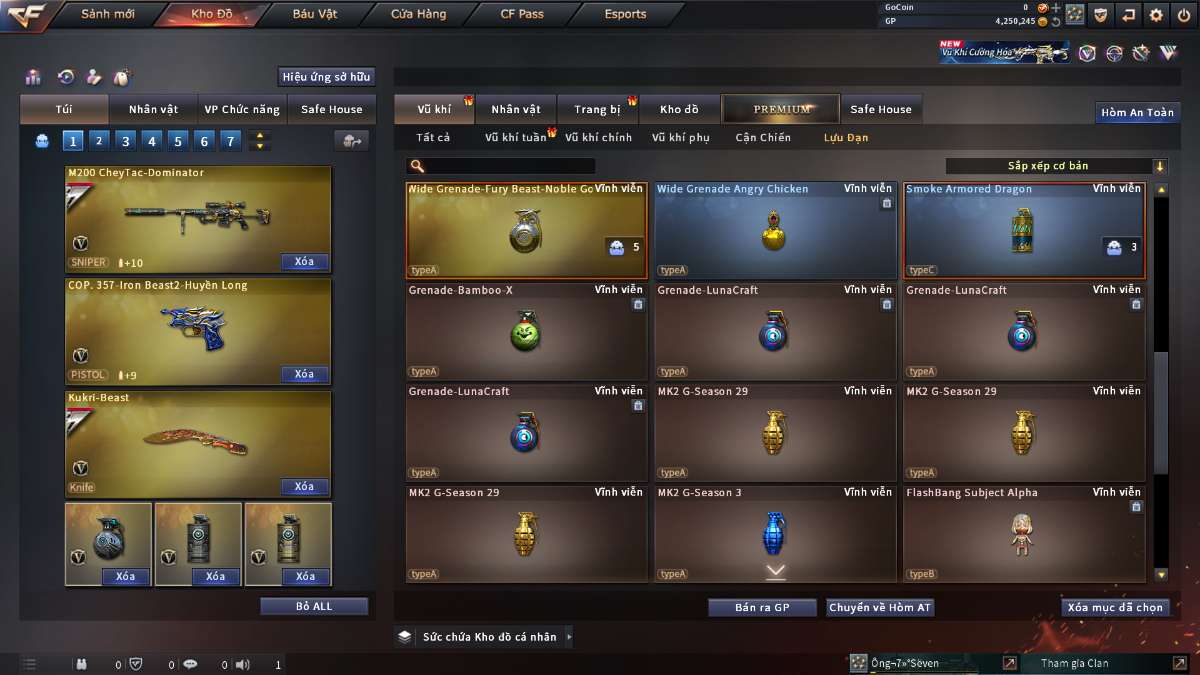 shop acc cf uy tin gia re